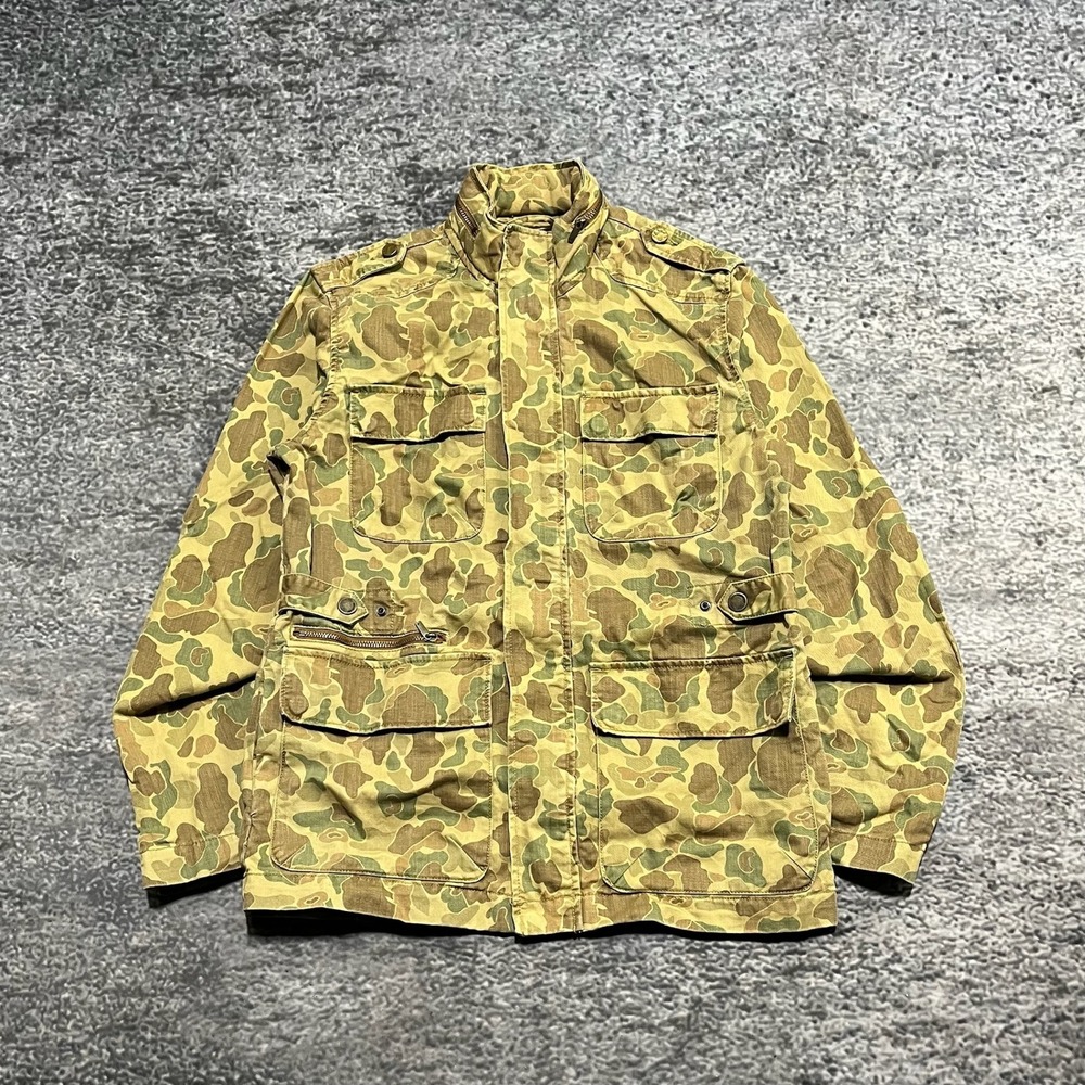 William Rast‎  Field Jacket Camo Mens Small Utility Cargo Pockets Full Zip